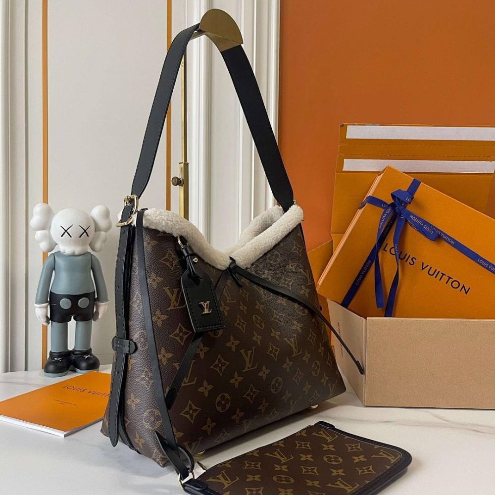 Elegant Stylish Monogram Leather Top Handle Bag
