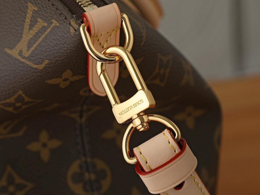 Kate Gold Monogram Shoulder Bag