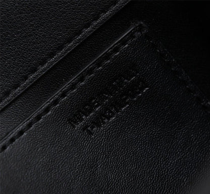 Modern Elegant Crystal-Embellished Leather Shoulder Bag