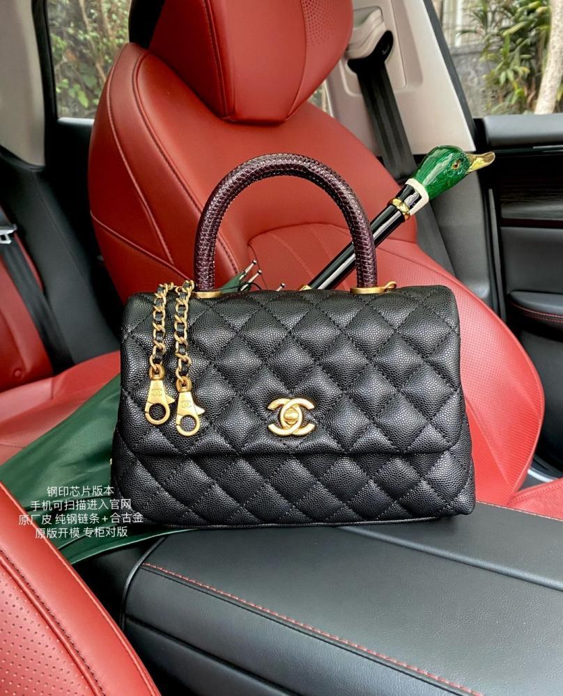 Leather Top Handle Bag