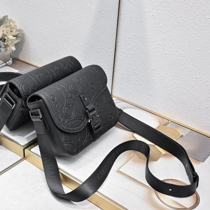 Stylish Premium Black Leather Shoulder Bag
