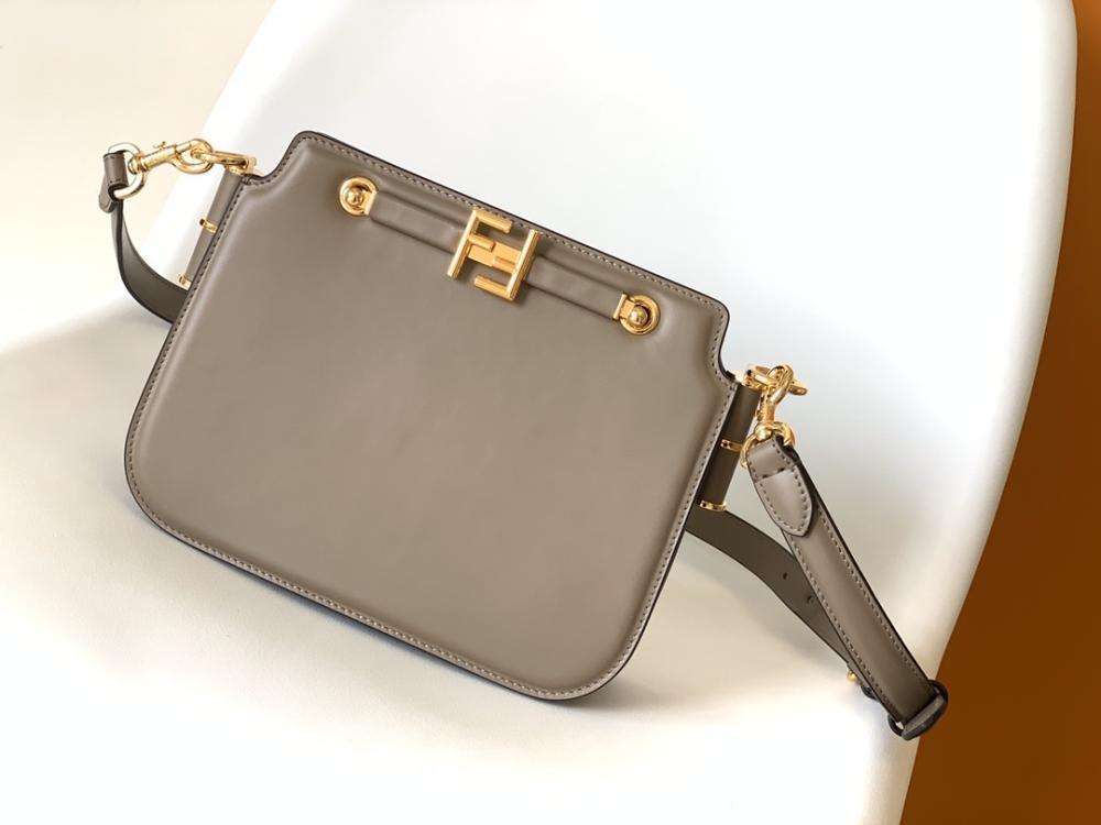 Gold Leather Shoulder Bag
