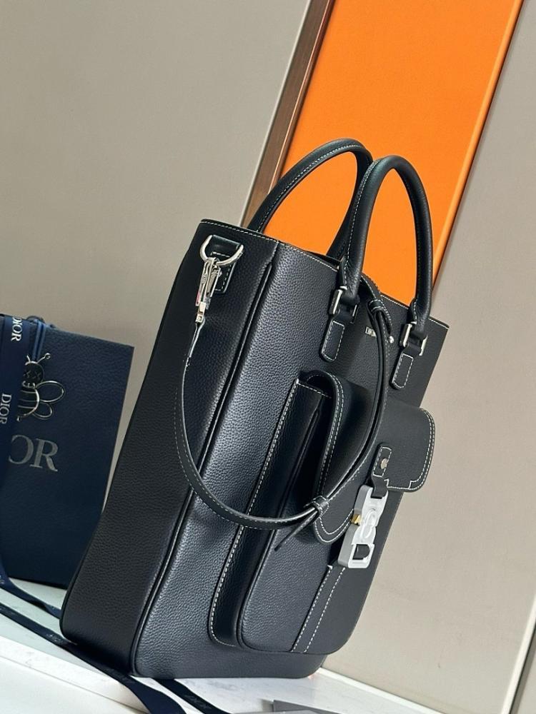 Classic Black Printed Leather Shoulder Bag – Limited Edition