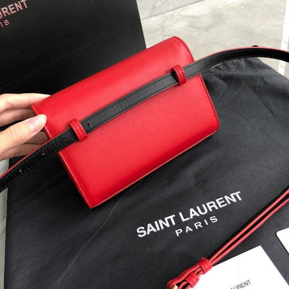Modern Refined Calfskin Shoulder Bag