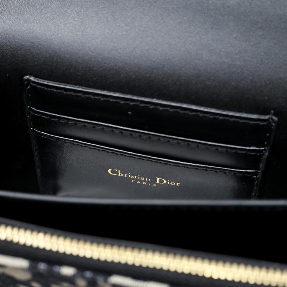 Luxury Premium Blue Embroidered Leather Crossbody Bag