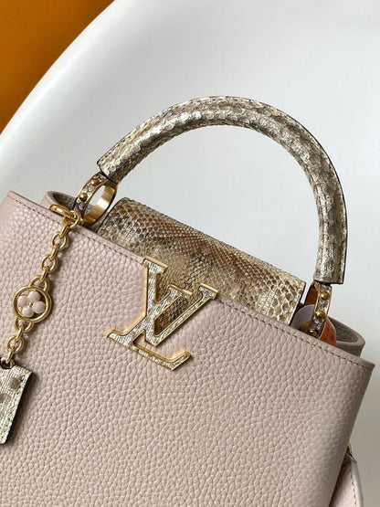 Leather Top Handle Bag