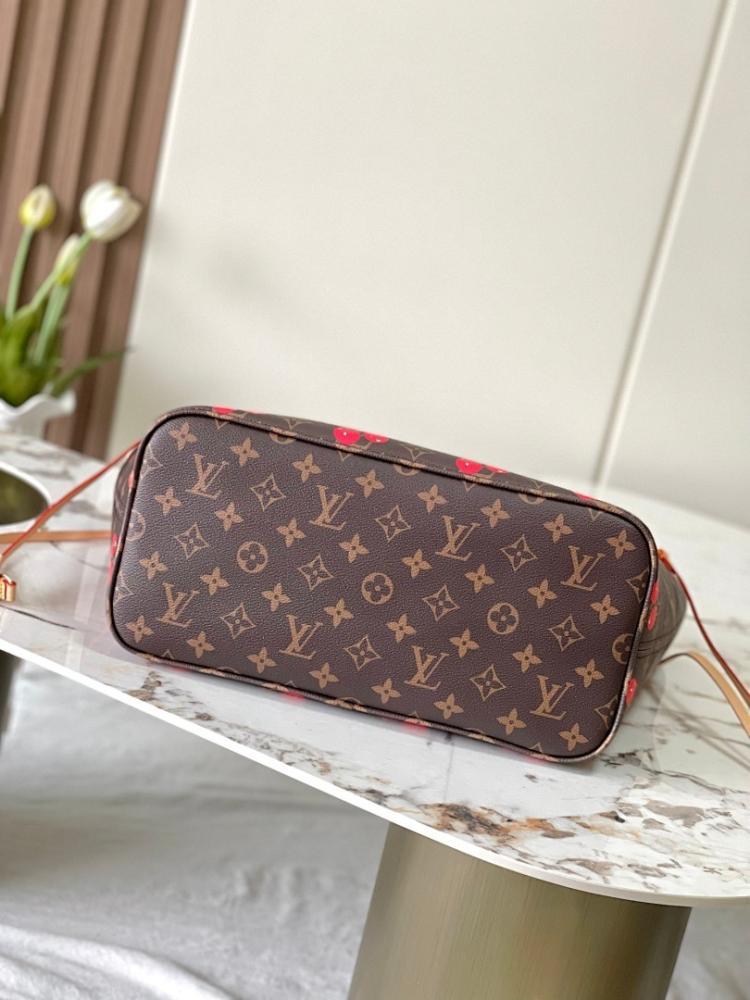 Neverfull Monogram Calfskin Tote Bag
