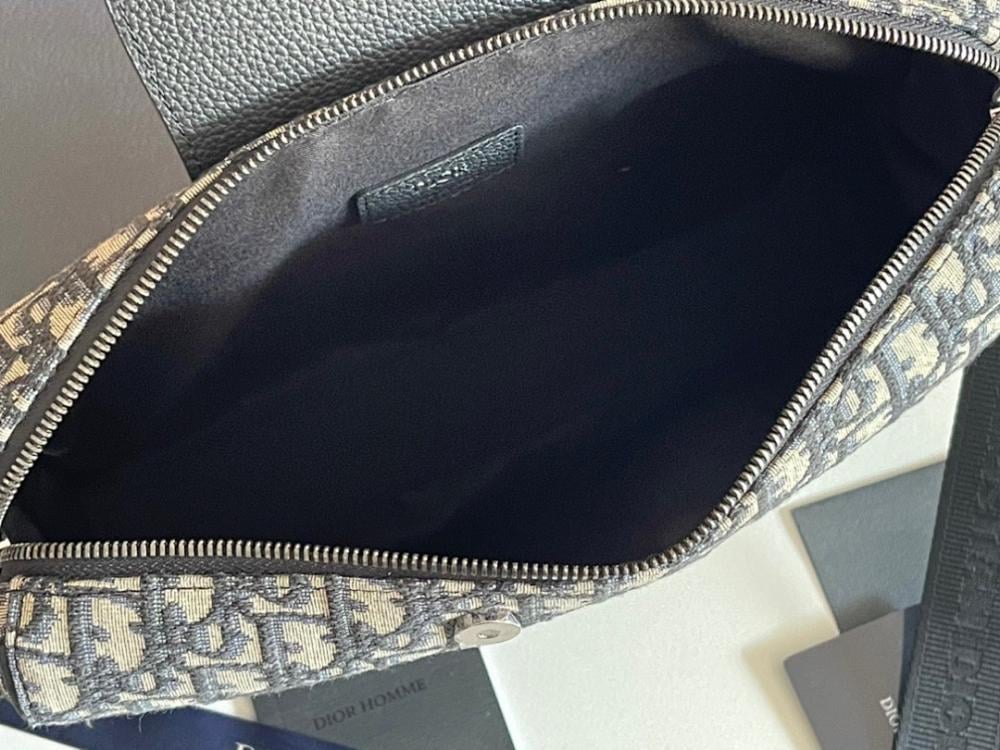 Modern Premium Black Printed Calfskin Shoulder Bag