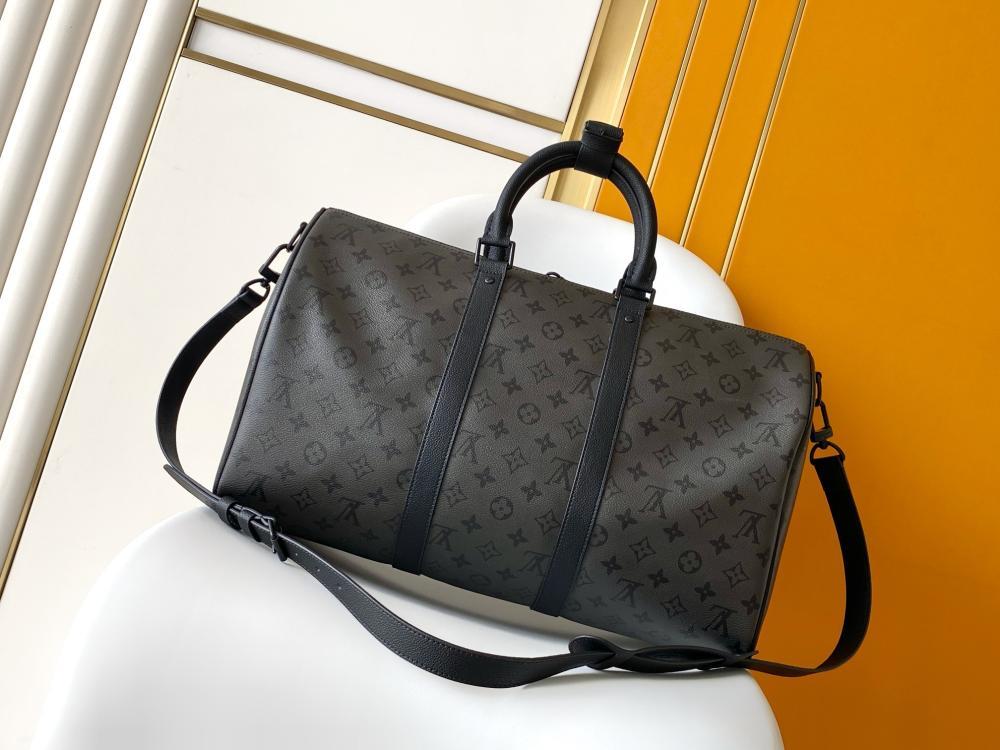 Monogram Leather Travel Bag