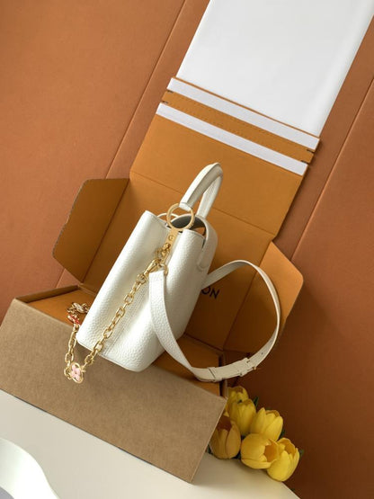 Gold Top Handle Bag
