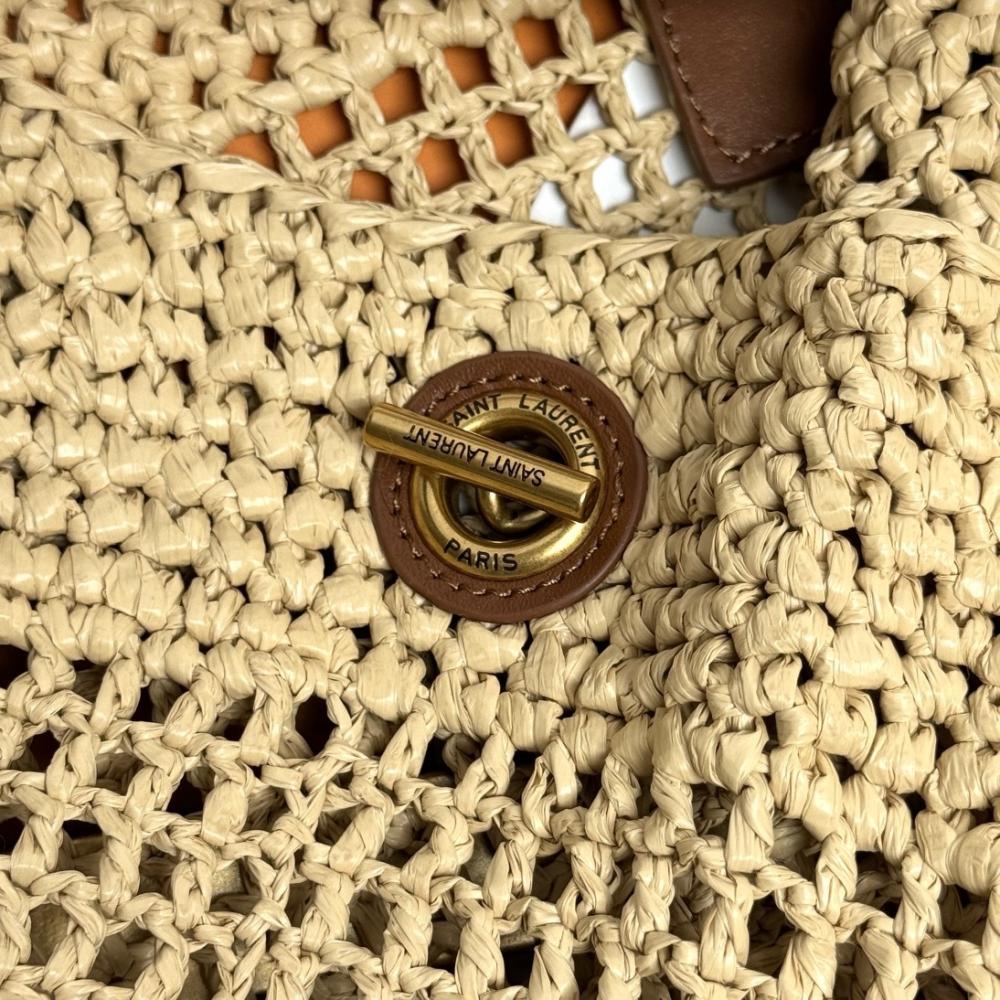 Woven Straw Tote Bag