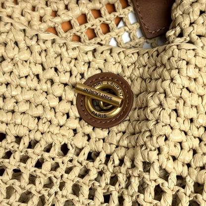 Woven Straw Tote Bag