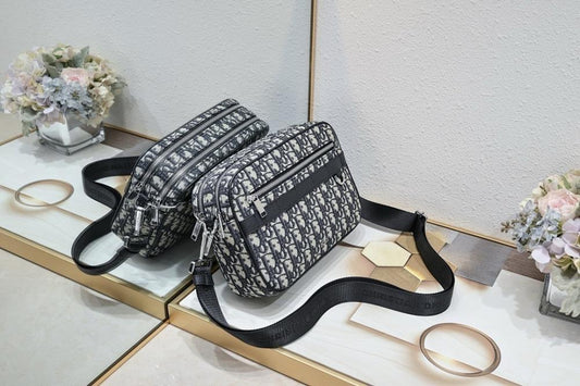 Stylish Black Printed Calfskin Shoulder Bag – Special Edition