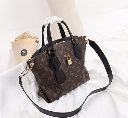 Luxury Elegant Gold Monogram Leather Tote Bag