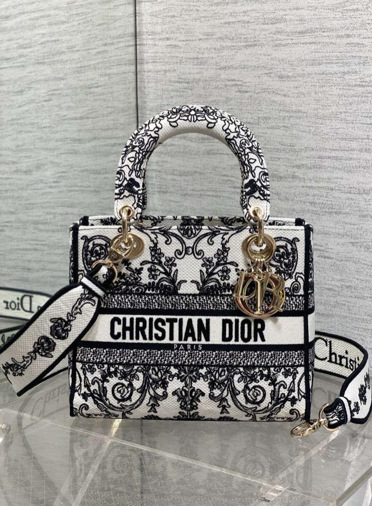 Embroidered Top Handle Bag