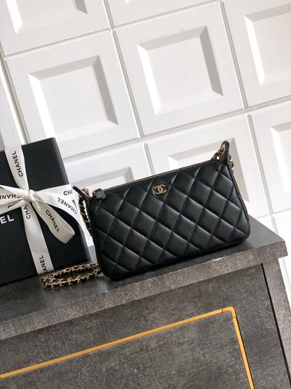 Silver Lambskin Wallet