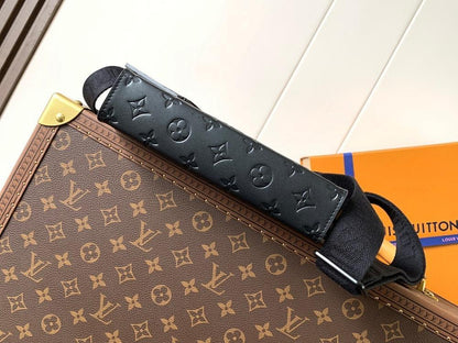 Modern Stylish Monogram Leather Crossbody Bag