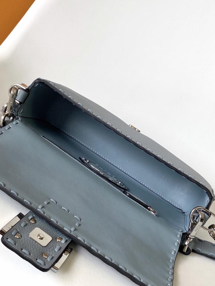 Baguette Leather Top Handle Bag