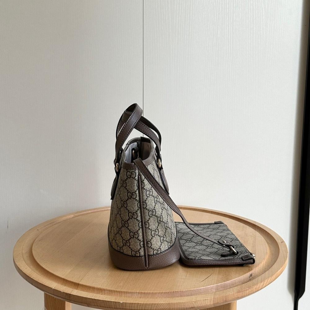 Ophidia Gold Leather Crossbody Bag