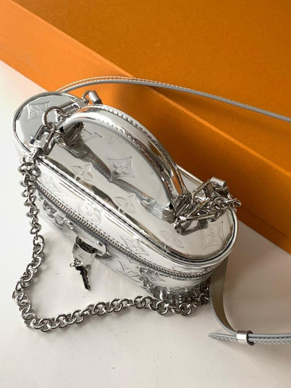 Italian-Inspired Luxury Monogram Shoulder Bag
