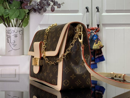 Leather Top Handle Bag