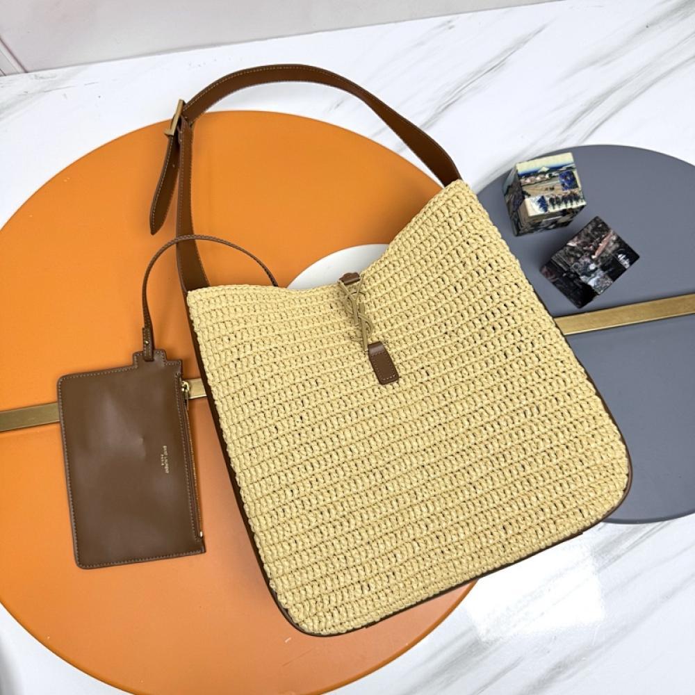 Classic Straw Shoulder Bag