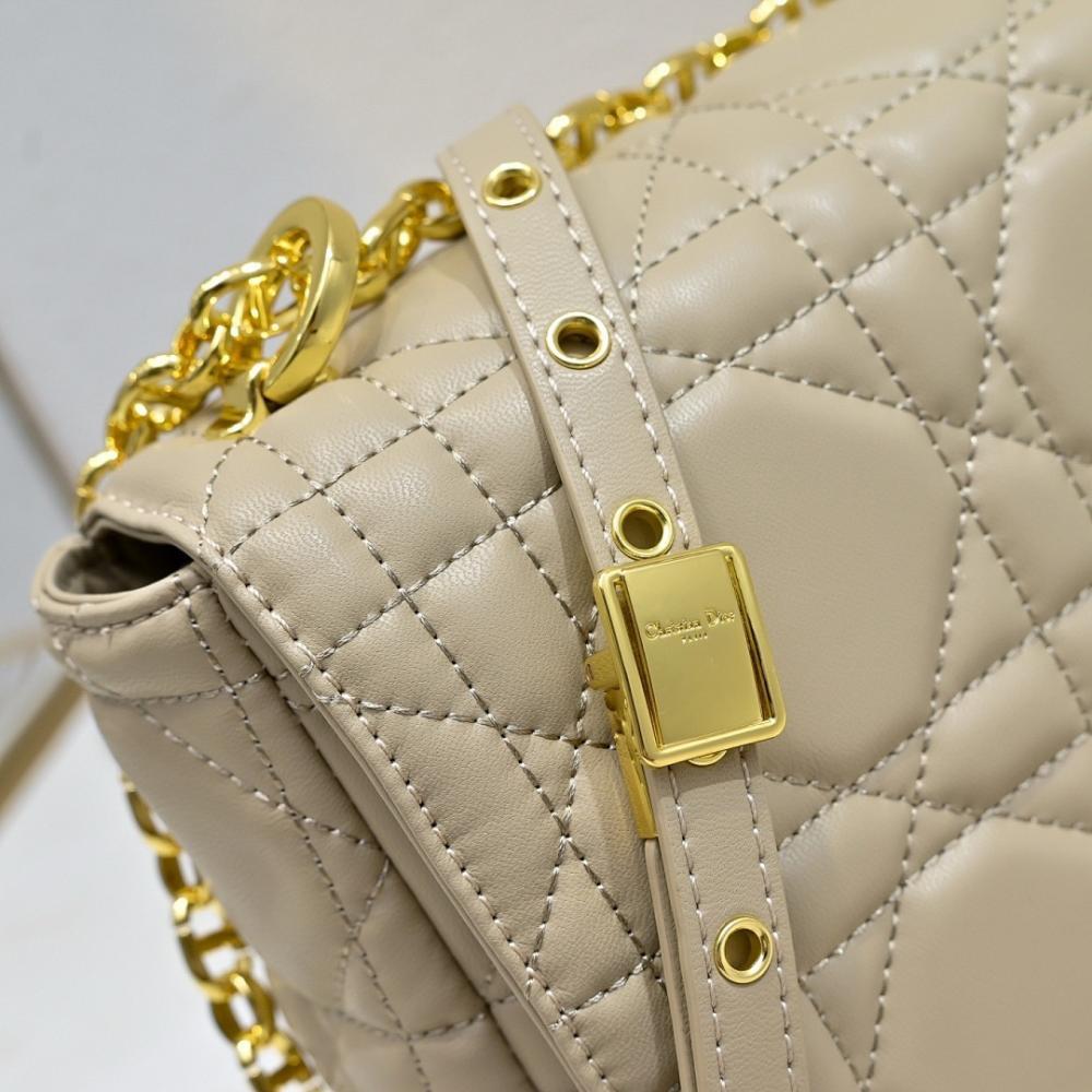 Luxury Stylish Gold Lambskin Shoulder Bag