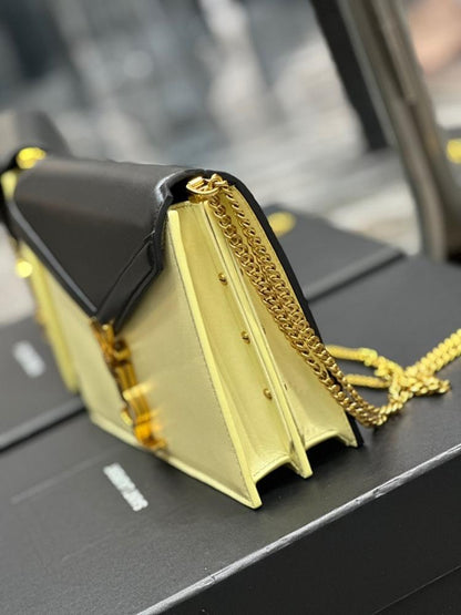 Stylish Premium Studded Leather Top Handle Bag