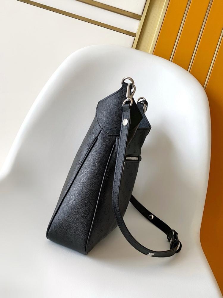 Modern Elegant Monogram Leather Shoulder Bag