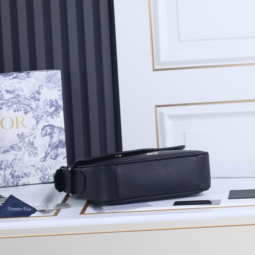 Luxury Black Printed Calfskin Shoulder Bag – Special Edition