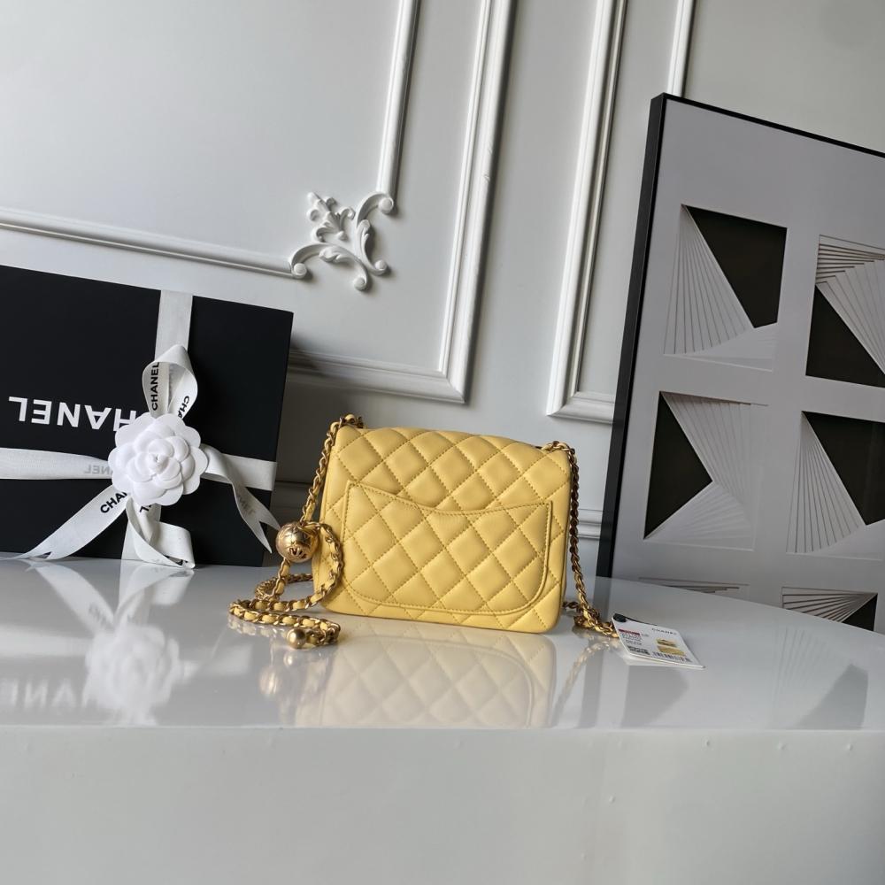 Gold Top Handle Bag