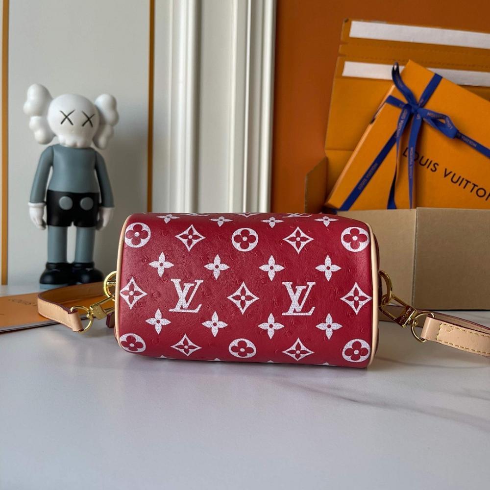 Alma Monogram Leather Shoulder Bag