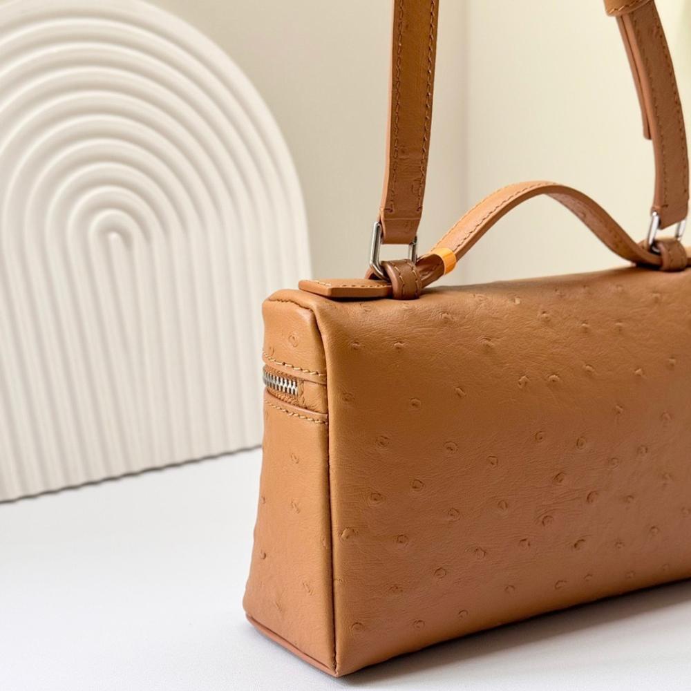 Elegant Premium Gold Calfskin Shoulder Bag