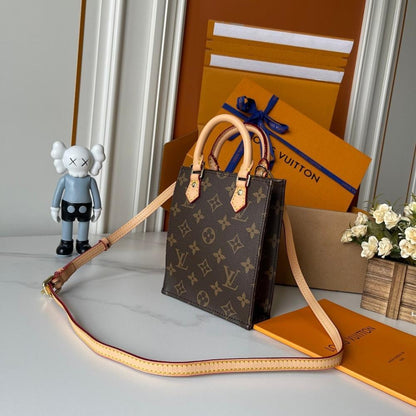 Modern Luxury Monogram Leather Shoulder Bag