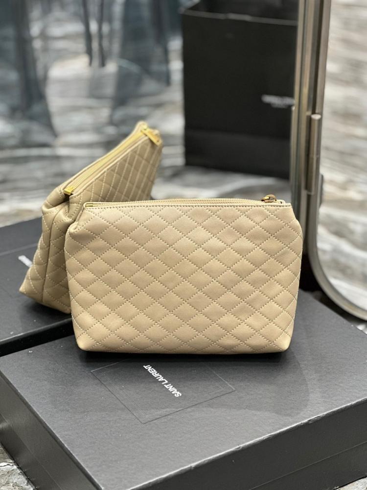 Modern Elegant Gold Quilted Lambskin Bag