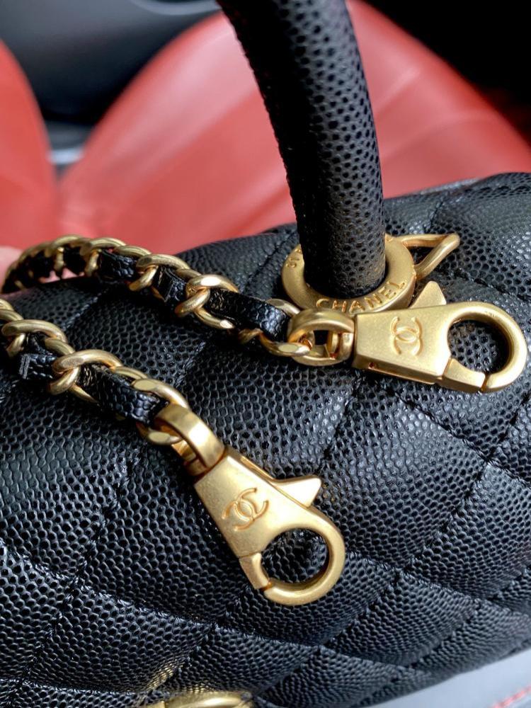 Leather Top Handle Bag