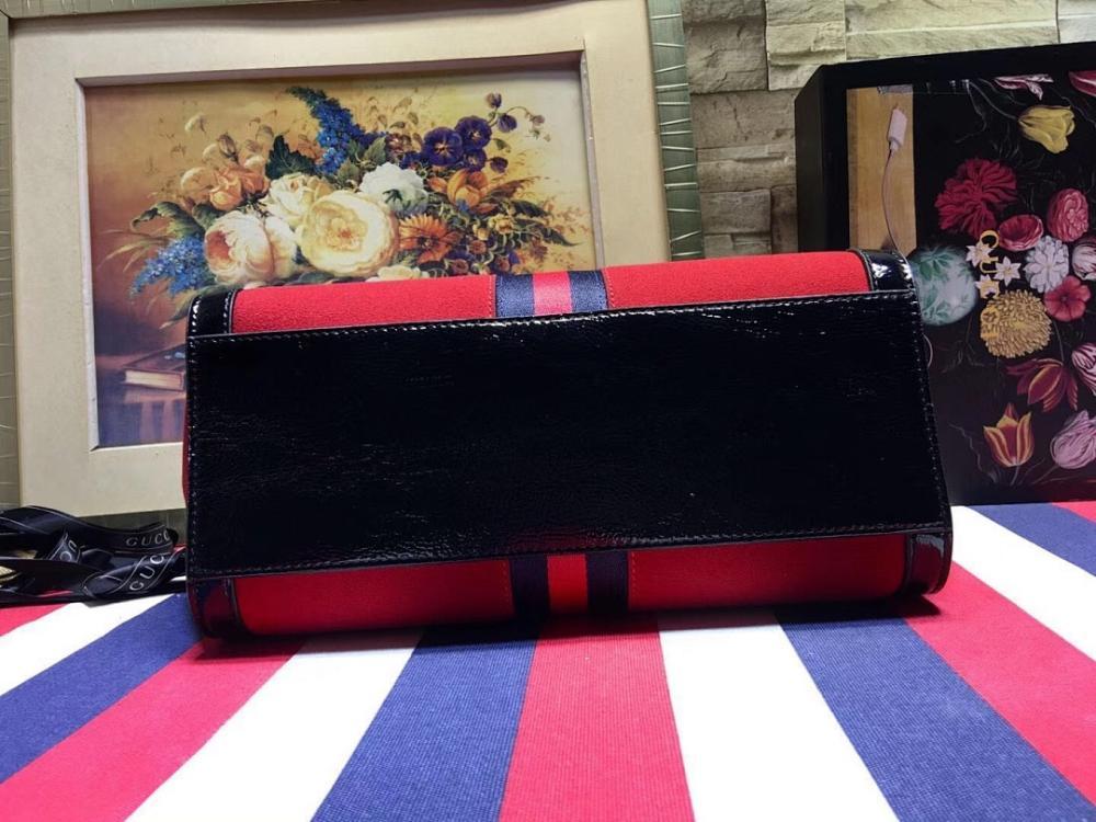 Alma Red Top Handle Bag