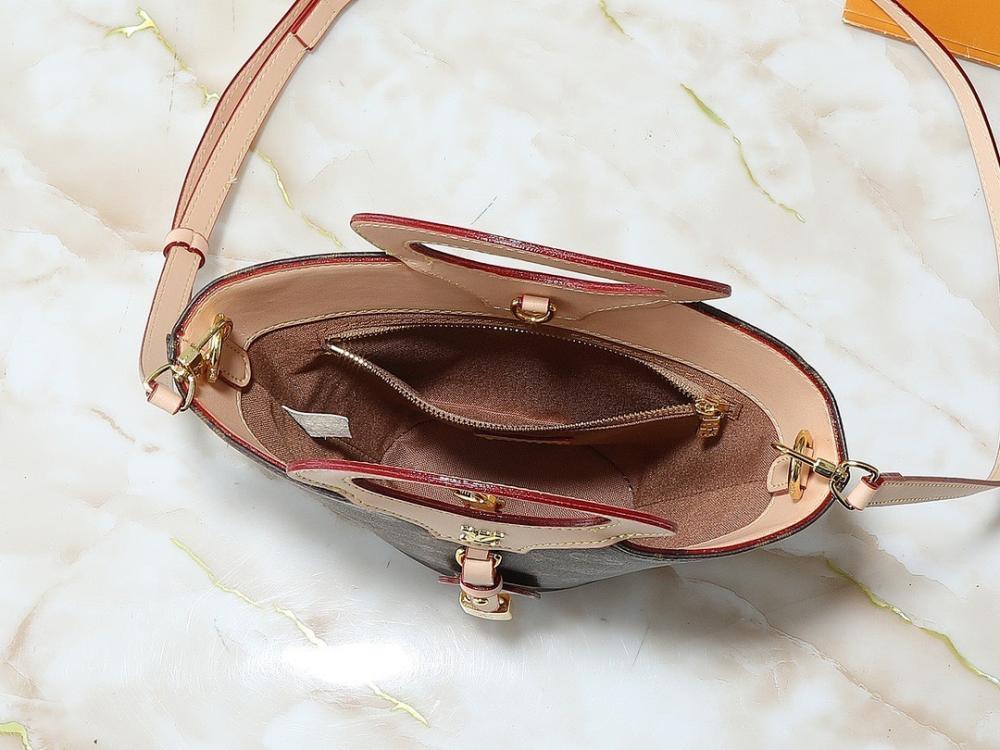 Modern Italian-Inspired Monogram Leather Travel Bag