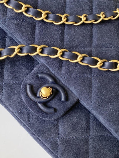 Classic Gold Leather Top Handle Bag