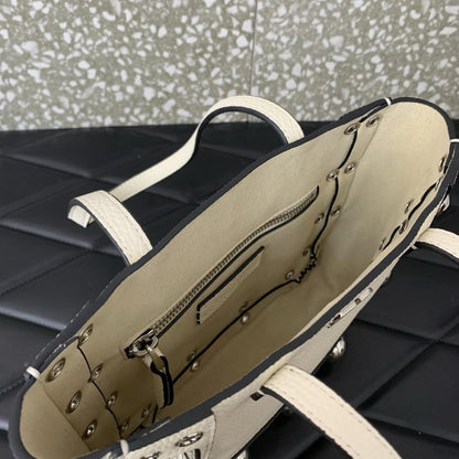 Studded Top Handle Bag
