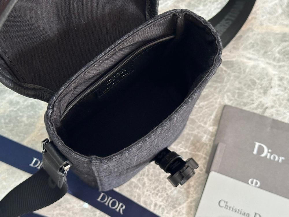 Modern Black Printed Calfskin Shoulder Bag