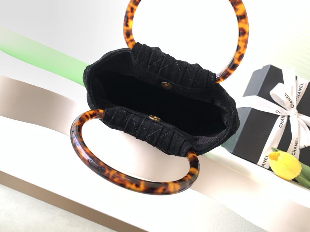 Suede Top Handle Bag