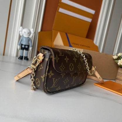 Luxury Stylish Monogram Leather Shoulder Bag