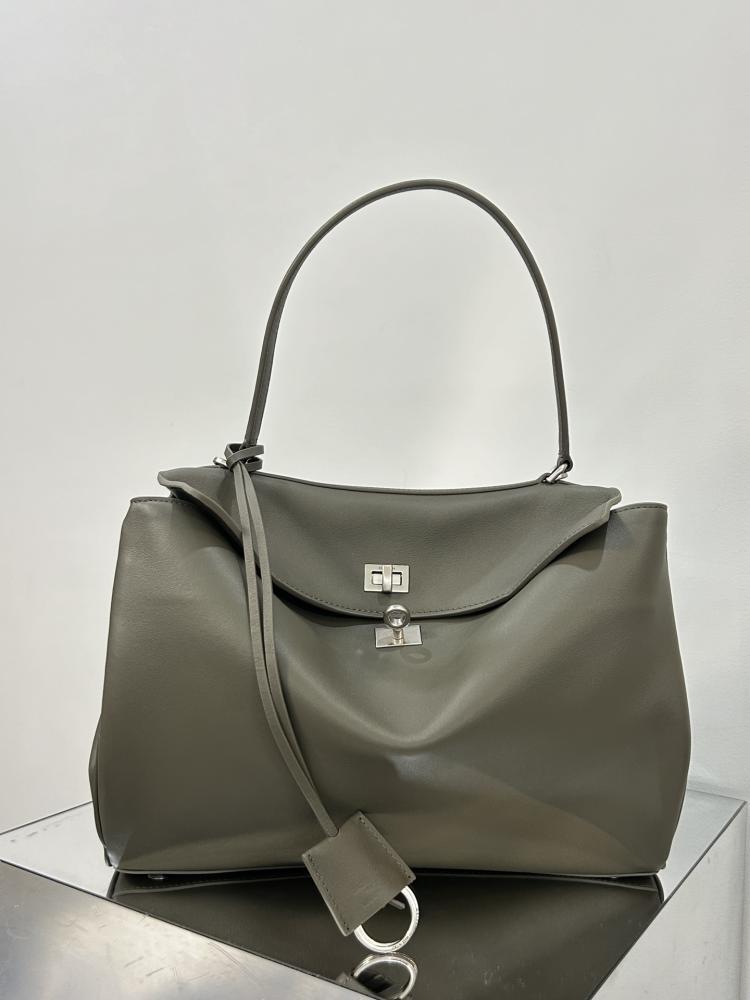 Luxury Leather Top Handle Bag