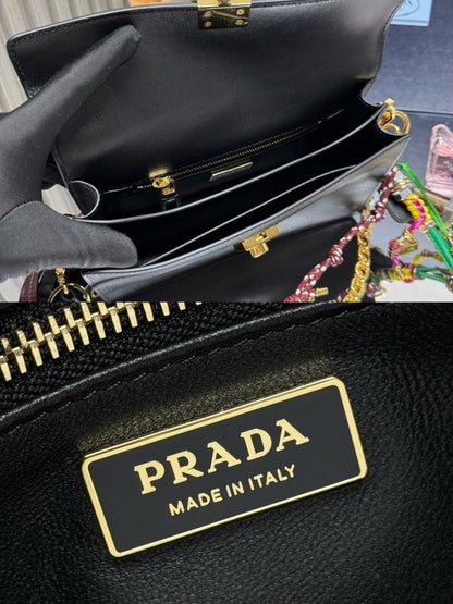 Leather Top Handle Bag