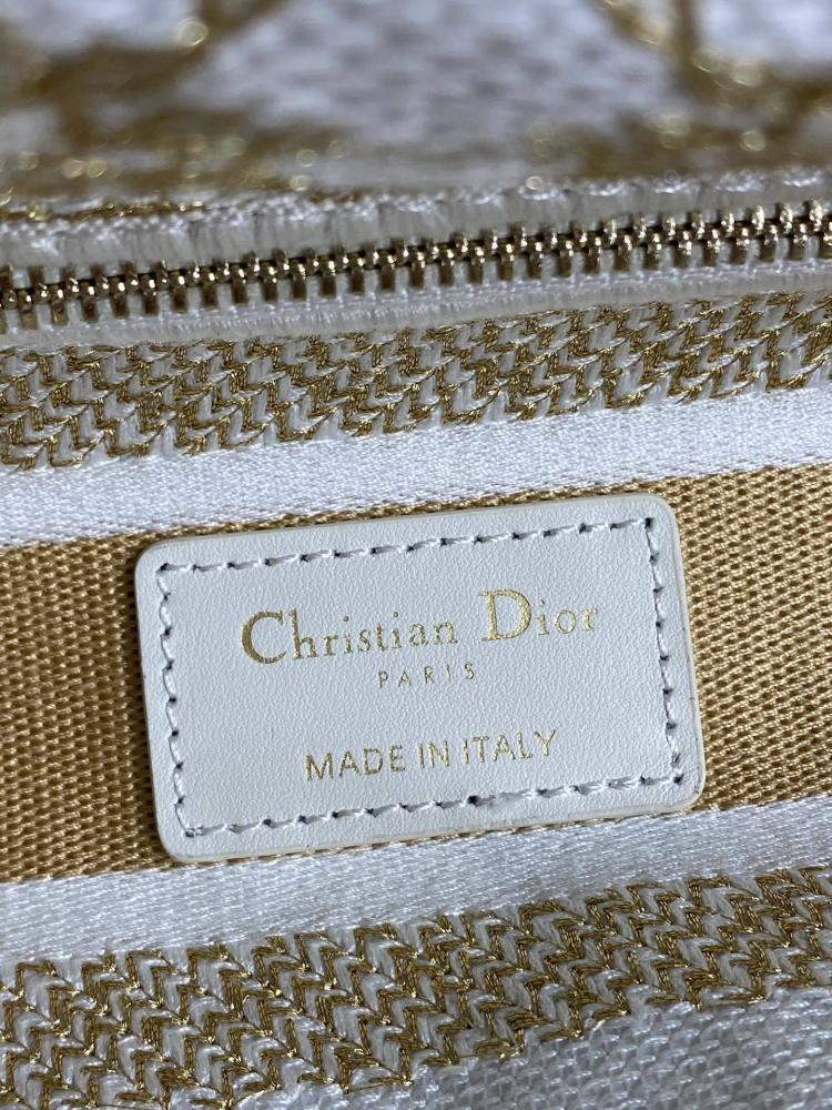 Gold Embroidered Top Handle Bag
