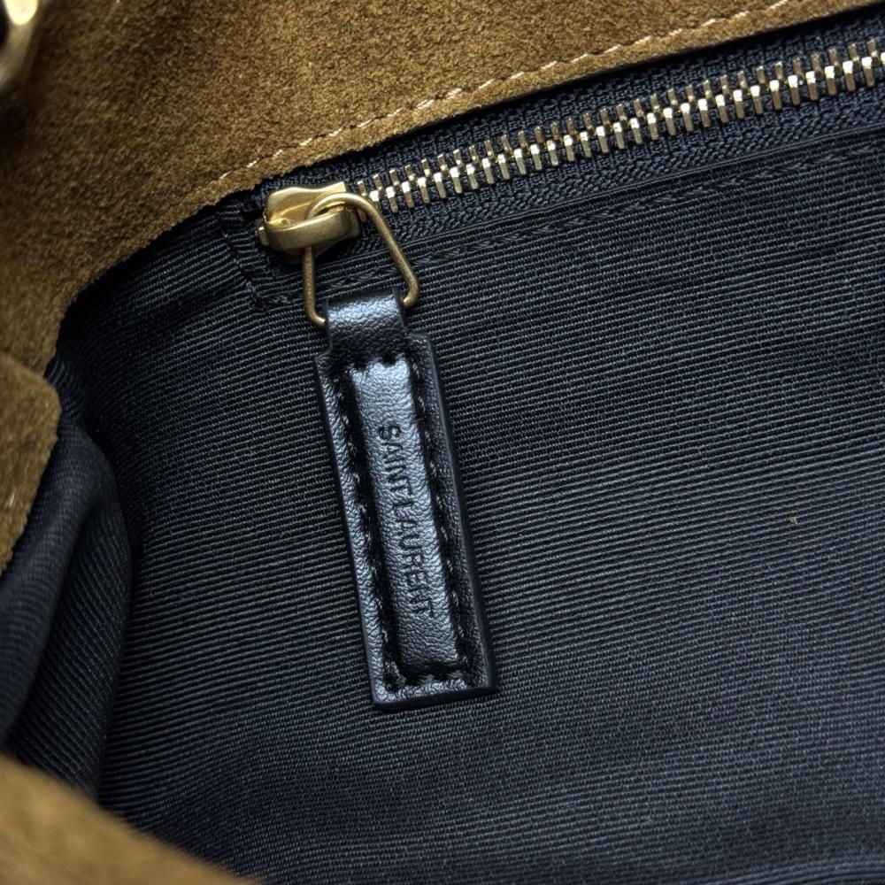 Suede Top Handle Bag