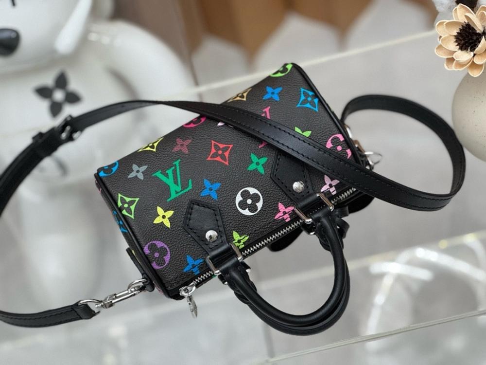Modern Luxury Printed Leather Top Handle Bag