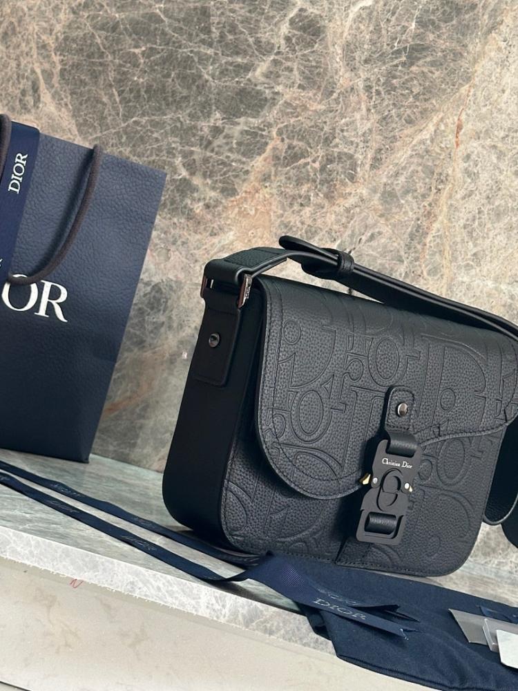 Italian-Inspired Elegant Black Calfskin Shoulder Bag