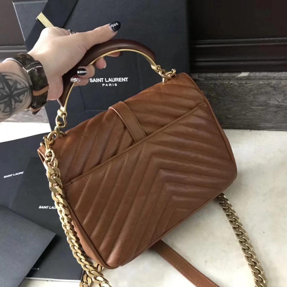 Classic Leather Top Handle Bag